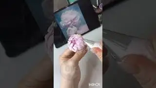 Шикарный пион . Творожная крем паста 