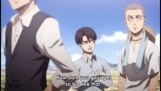 "You're all growing so damn big" Levi said_Attack on titan 4 ep 69