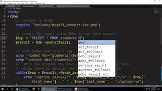 Using PHP and MySQL to Build a Select Tag