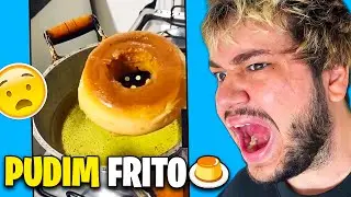 VOCÊ TERIA CORAGEM DE COMER ESSE PUDIM FRITO?