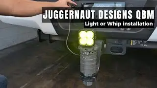 How to install a light or whip with the Juggernaut Designs Quick Ball Mount (QBM)
