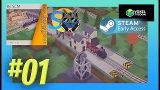 #01 Voxel Tycoon SCM Industrial Railway (Train Only Challenge) | Starting With Single Rail Only!