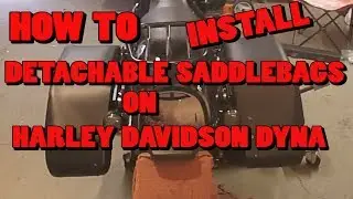 How To: Install Detachable Saddlebags On Harley Davidson Dyna (FXDF In Video)