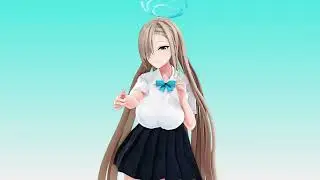 Blue Archive : Ichinose Asuna ~ 삐끼삐끼 [MMD]