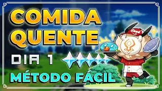 Comida Quente - Dia 1 Genshin Impact | Melhor Rota, FÁCIL E SEM ENROLAÇÃO! | Novo evento