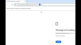 INCOME TAX LOGIN ISSUE- QUICK SOLUTION (This page isn’t working)