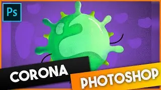 Corona Photoshop art | Speed art