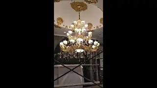 Lobby Double High Chandelier |K9 Crystal |SMD LIGHTS|