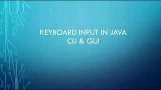 Keyboard Input in JAVA