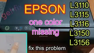 Epson l3110 color not printing