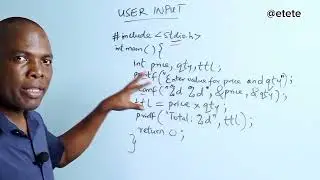 User Input in C: Talking to the Program #C009 #education #everyone