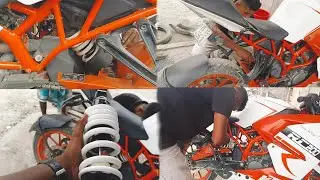 Monoshock Change In KTM Rc 200 || Finally Shock Change Kar Liya || New Shock Laga Liya || QRc Rider