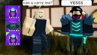 Asking People to Carry Me Then Giving Them Legendaries| Rumble Quest Roblox