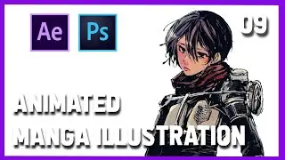 Animating Manga Illustration in After Effects | Attack on Titan