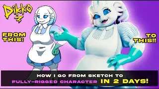 How I Go from Sketch to Fully Rigged Model in TWO DAYS