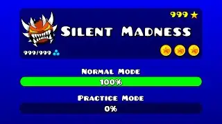 Increased Stereo Madness difficulty to Extreme Demon | Geometry Dash Stereo madness to Silent mad...