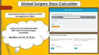 Global day calculator App | How to Use & Apply Global day calculator | Global Modifier 24, 78, 79 Et
