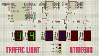 Traffic light Using Atmega8