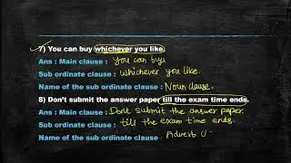 Clauses Practice Examples