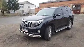 защита переднего, заднего бампера и порогов на Toyota Land Cruiser Prado