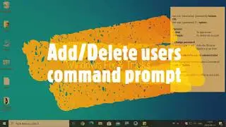 Tricks - How To Add User In Command Prompt