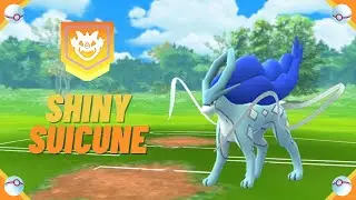 A Wild ✨ Shiny Suicune ✨ Appeared! [Pokemon GO Tour: Johto] #shorts