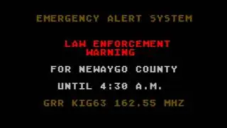 Emergency Alert System - Law Enforcement Warning - 9/30/12 - 22:30