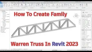 How to create family-Warren Truss in Revit 2023