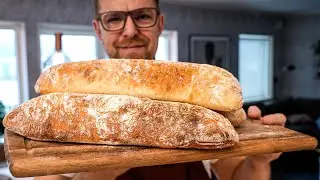 Italiensk CIABATTA - enkelt recept  | Ingen maskin krävs