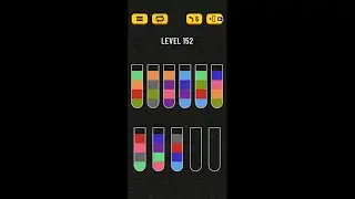 Water Sort Puzzle. Level 152. HD Quality