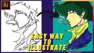Easy way to Illustrate in Adobe Illustrator | Convert any Character into Vector Art | Part-1