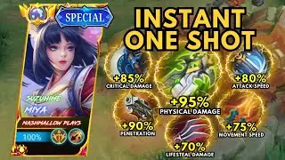 BEST MIYA INSTANT ONE SHOT BUILD 2023!! (YOU MUST TRY) │ BUILD TOP 1 GLOBAL MIYA ~ MLBB