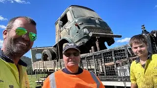 Old Bedford Truck Cut up for Scrap Metal Recycling