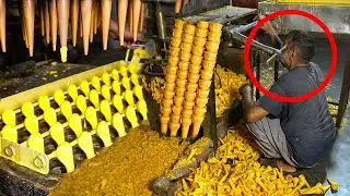 How waffle cones are made?