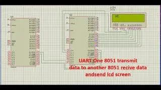 #8051microcontroller  UART Communication Tx-Rx #uart #part 2 #proteus8 #keil #lcd #machine #hindi