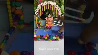 DIY Ganpati decoration ideas #shorts