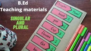 singular plural B.Ed teaching materials/simple TLM/Gj studies 😀