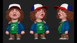 Zbrush Timelapse - Dustin Henderson Stranger Things