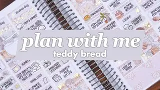 Memory plan with me 🍞 Teddy Bread (Plannerface)
