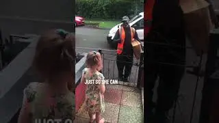 This little girl learned sign language just so she could talk to her deaf delivery driver ❤️