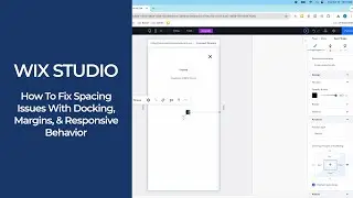 Wix Studio | How To Fix Spacing Issues with Docking & Margins