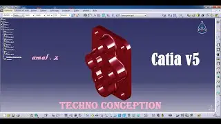 catia v5 Exercice 11 || تعلم كاتيابالدارجة || Catia v5 part design