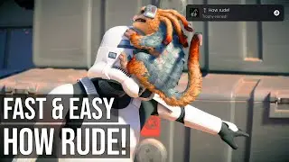 Star Wars Outlaws - How Rude! Trophy / Achievement (Blind 30 Enemies With Nix Attacks)