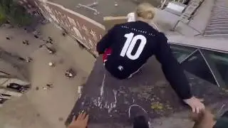 Впечатляющий паркур от первого лица