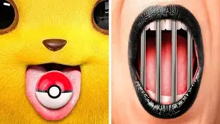 पॉकेमोन vs वेन्सडे जेल रूम मेकओवर || क्रिएटिव DIY आईडियाज़ और क्राफ्ट्स 123 GO! पर