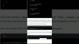 How to Generate Personal Blog Code In Java using chatgpt  