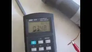 Индуктивность на трубе и на воздухе. Эксперимент.