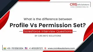 Salesforce Beginner Interview Question Part 1 | Difference btw Profile Vs Permission Set?