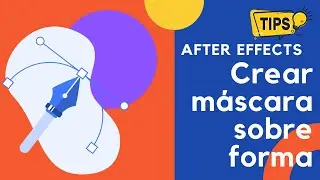 Crear una máscara para recortar una capa de formas en After Effects