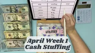 April Week 1 Cash Envelope Stuffing || Full-Time Income Cash Stuffing